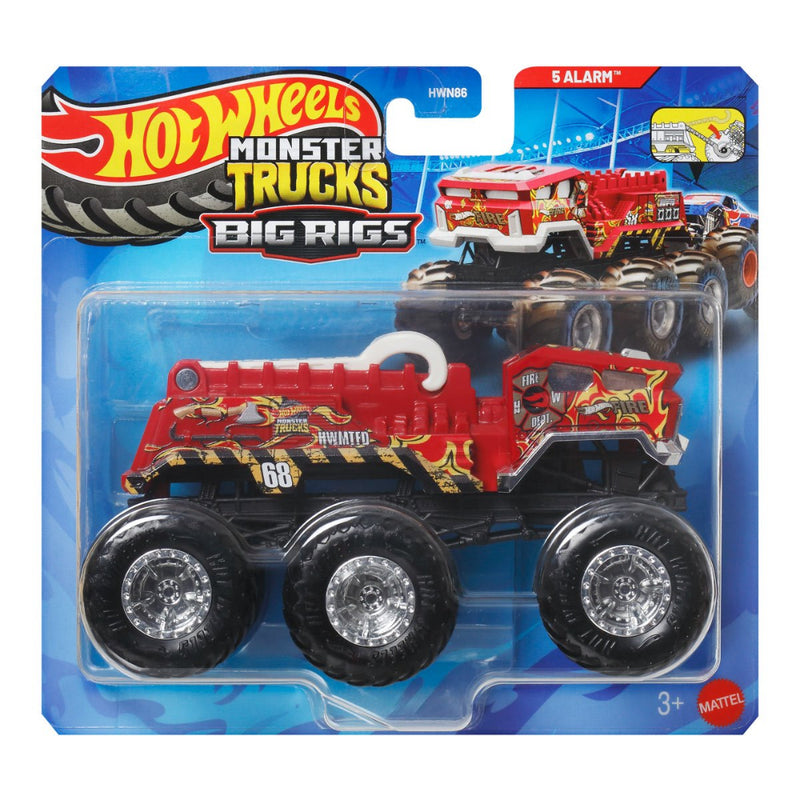 Hot Wheels 2025 Monster Trucks Big Rigs - Set of 4