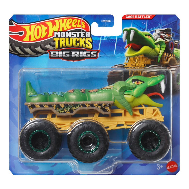 Hot Wheels 2025 Monster Trucks Big Rigs - Set of 4