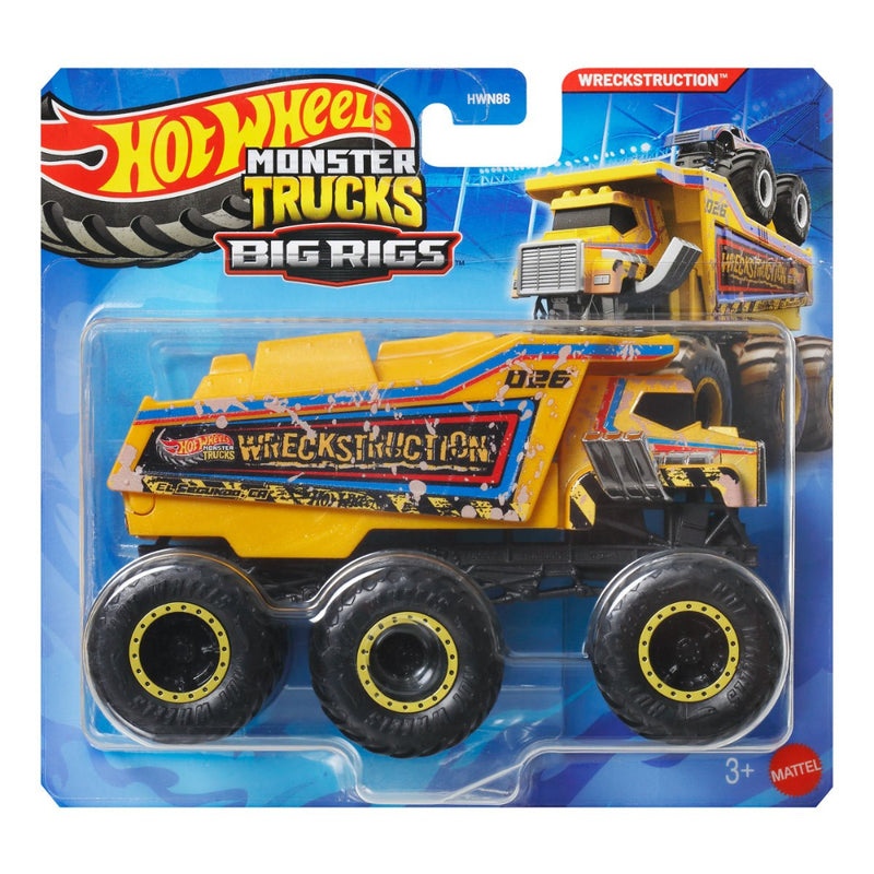 Hot Wheels 2025 Monster Trucks Big Rigs - Set of 4