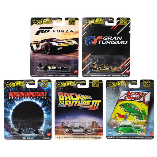 Hot Wheels 2025 Pop Culture Series - Set of 5-Vehicles-Hot Wheels-Toycra