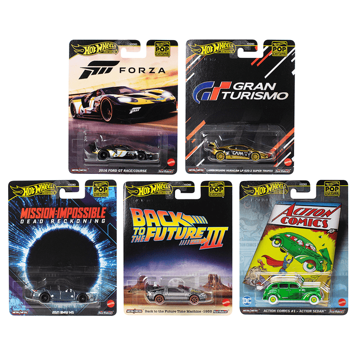 Hot Wheels 2025 Pop Culture Series - Set of 5-Vehicles-Hot Wheels-Toycra