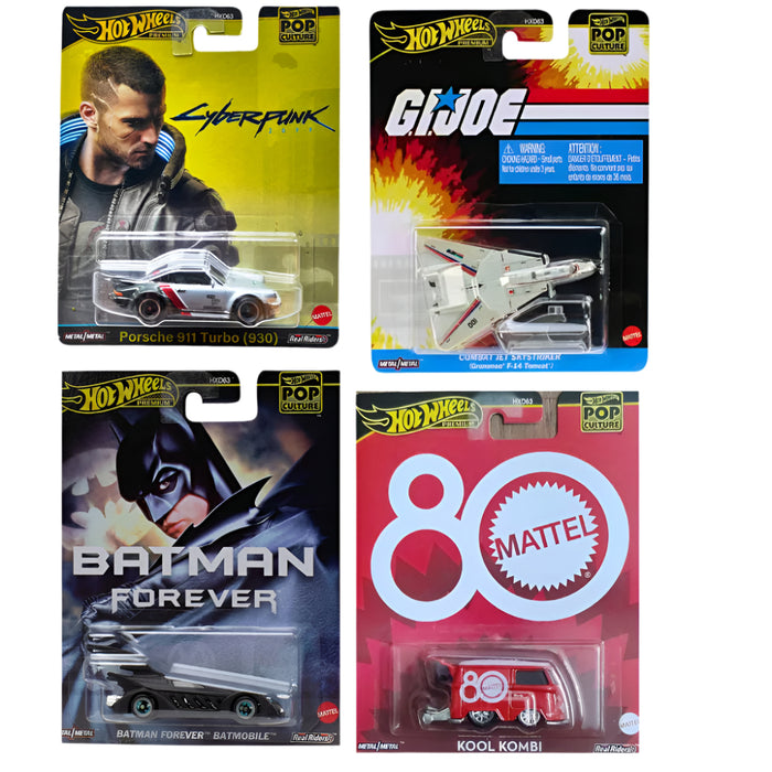 Hot Wheels 2025 Pop Culture – Set of 4 Cars (New)-Vehicles-Hot Wheels-Toycra