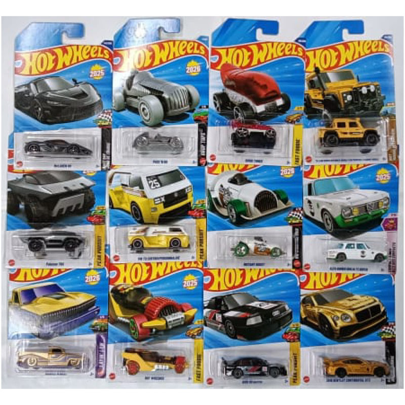 Hot Wheels 2025 Set of 12 Cars (A Case )