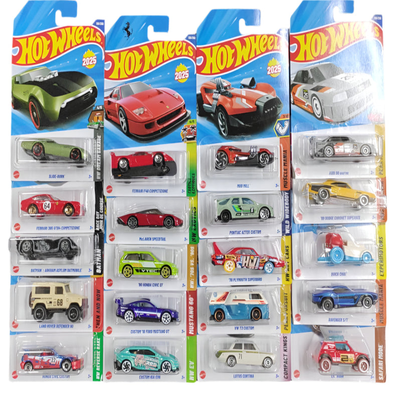 Hot Wheels 2025 Set of 20 Cars ( L Case)