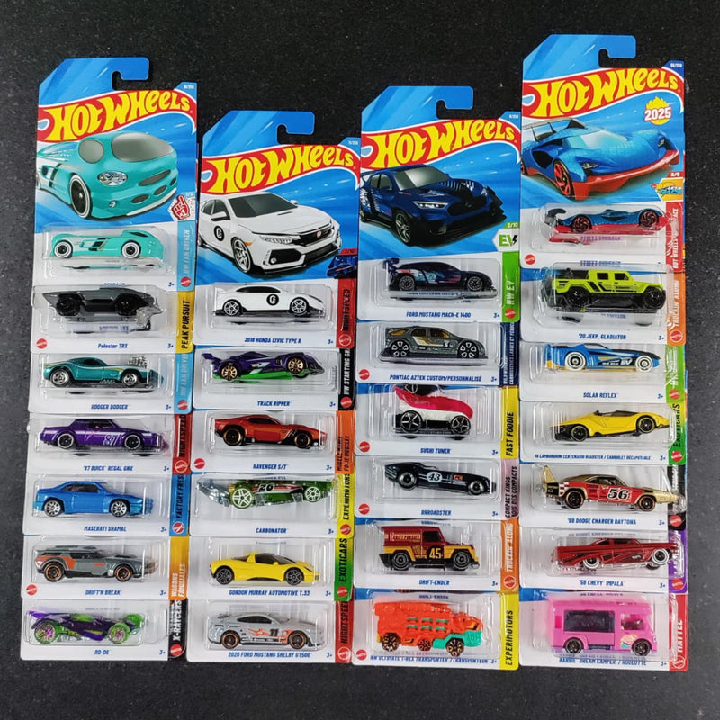Hot Wheels 2025 Set of 26 Cars (95 MA Case ) ( Made in Aug 2025)