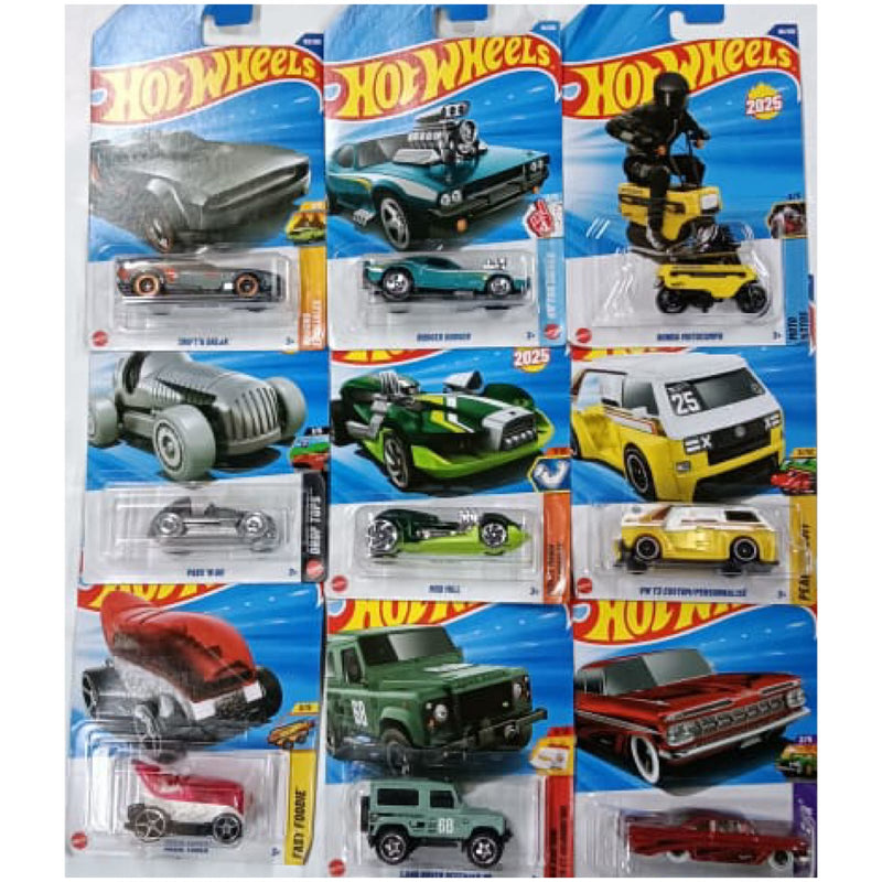 Hot Wheels 2025 Set of 9 Cars (A Case )