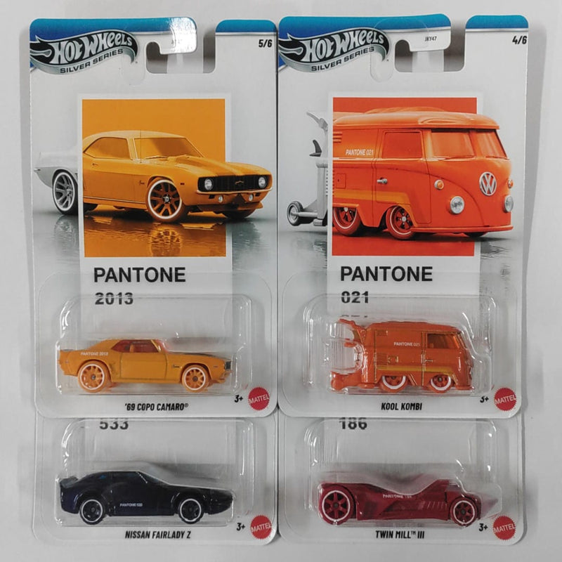 Hot Wheels 2025 Silver Series Pantone- Set of 4