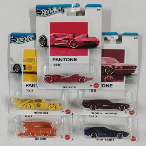 Hot Wheels 2025 Silver Series Pantone- Set of 5