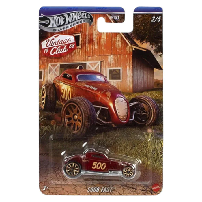 Hot Wheels 2025 Silver Series Vintage Club 1968 Series Set of 5-Vehicles-Hot Wheels-Toycra