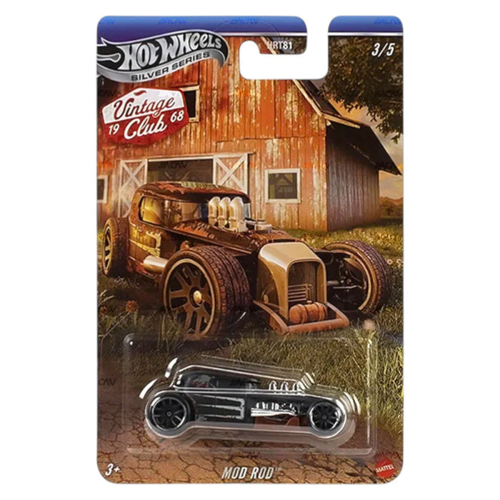 Hot Wheels 2025 Silver Series Vintage Club 1968 Series Set of 5-Vehicles-Hot Wheels-Toycra