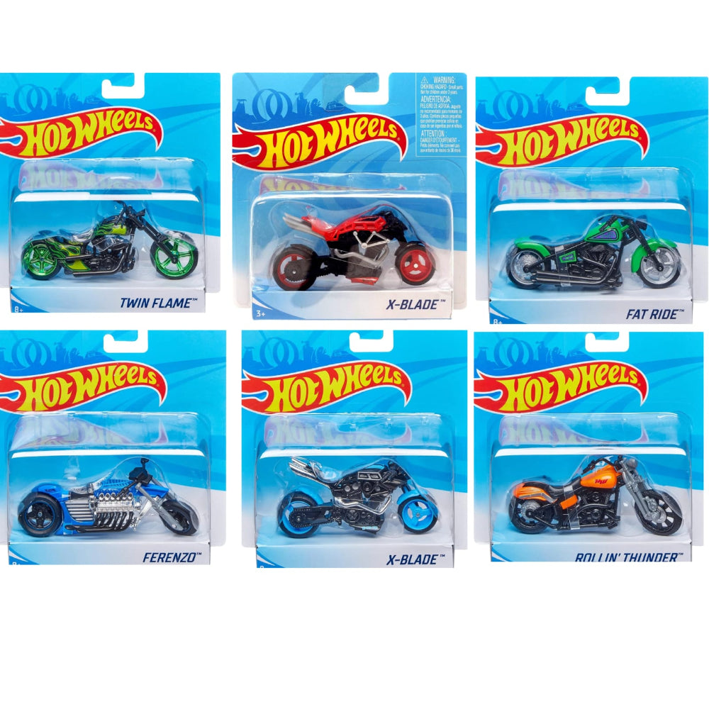 Hot Wheels 2025 Street Power Motorcycle - Set of 6 — Toycra