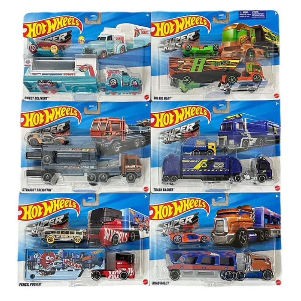 Hot Wheels 2025 Super Rigs Trucks - Set Of 6 | Buy Online at Toycra