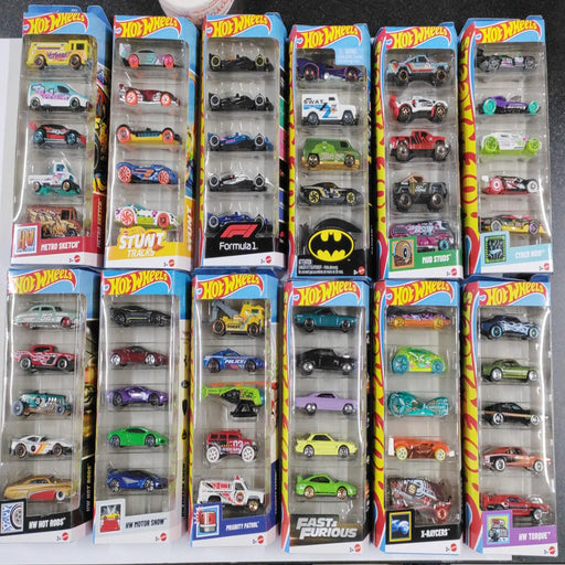 Hot Wheels 2026 Diecast Pack of 5 Cars- Set of 12-Vehicles-Hot Wheels-Toycra