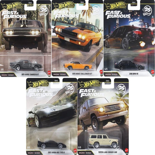 Hot Wheels 2026 Fast & Furious Premium Series Set of 5+ Team Transport 24 Honda Civic Type R