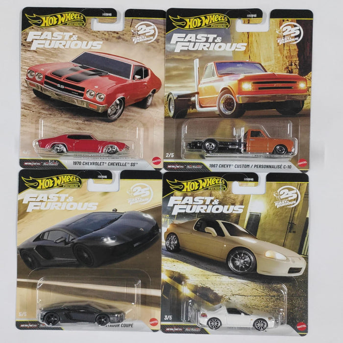 Hot Wheels 2026 Fast and Furious - Set of 4 + Barbie Signature Doll By Anita Dongre Combo-Vehicles-Hot Wheels-Toycra