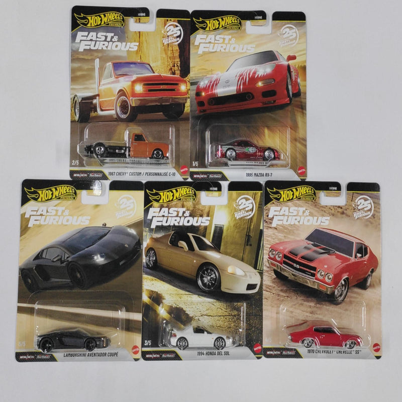 Hot Wheels 2026 Fast and Furious - Set of 5 + Barbie Signature Doll By Anita Dongre Combo
