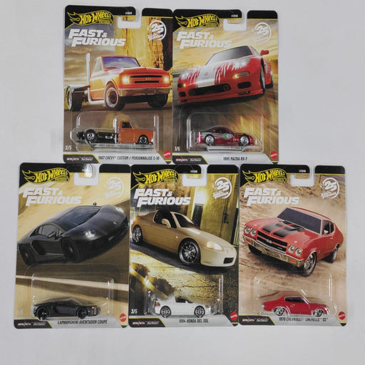 Hot Wheels 2026 Fast and Furious - Set of 5 + Barbie Signature Doll By Anita Dongre Combo