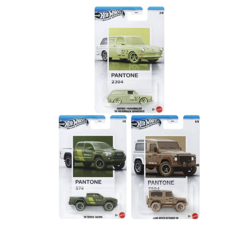 Hot Wheels 2026 Pantone Die-Cast Car Collection Set of 3