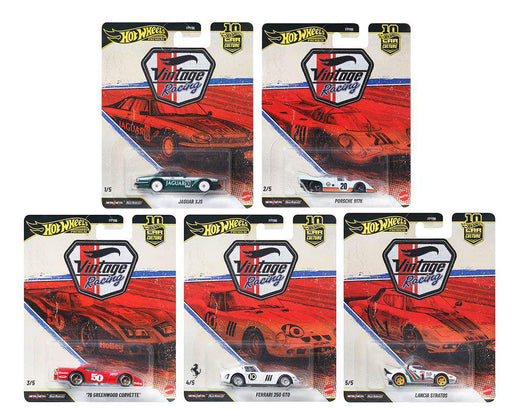 Hot Wheels 2026 Premium Car Culture Vintage Racing Set of 5