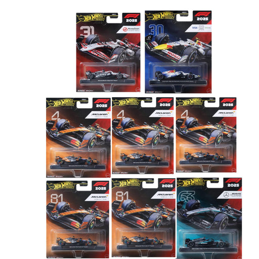 Hot Wheels 2026 Premium Formula 1 - Set of 8 + Barbie Signature Doll By Anita Dongre Combo-Vehicles-Hot Wheels-Toycra