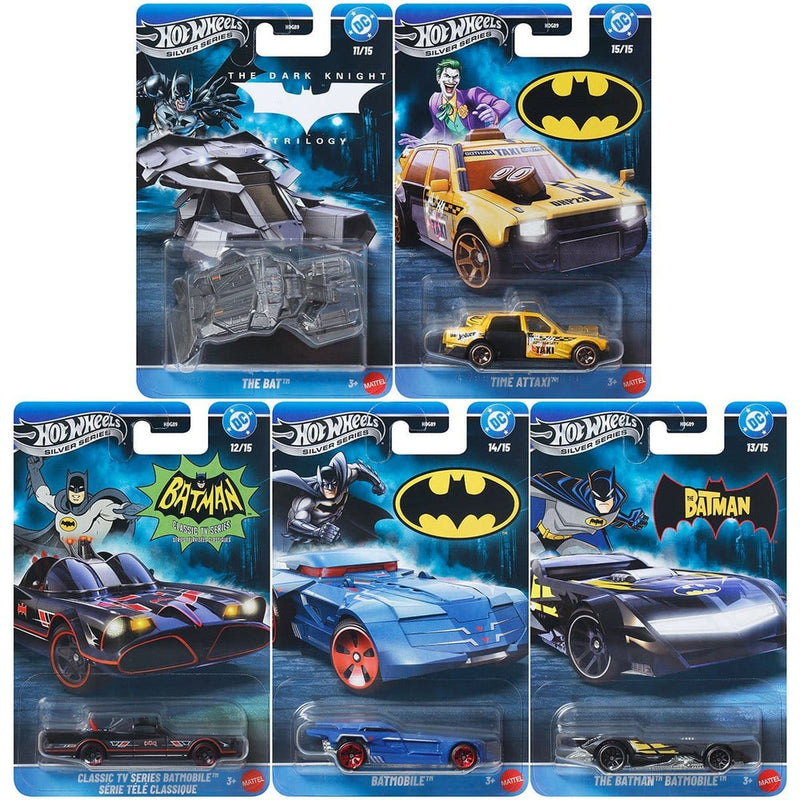 Hot Wheels 2026 Silver Series Batman Collection Pack of 5