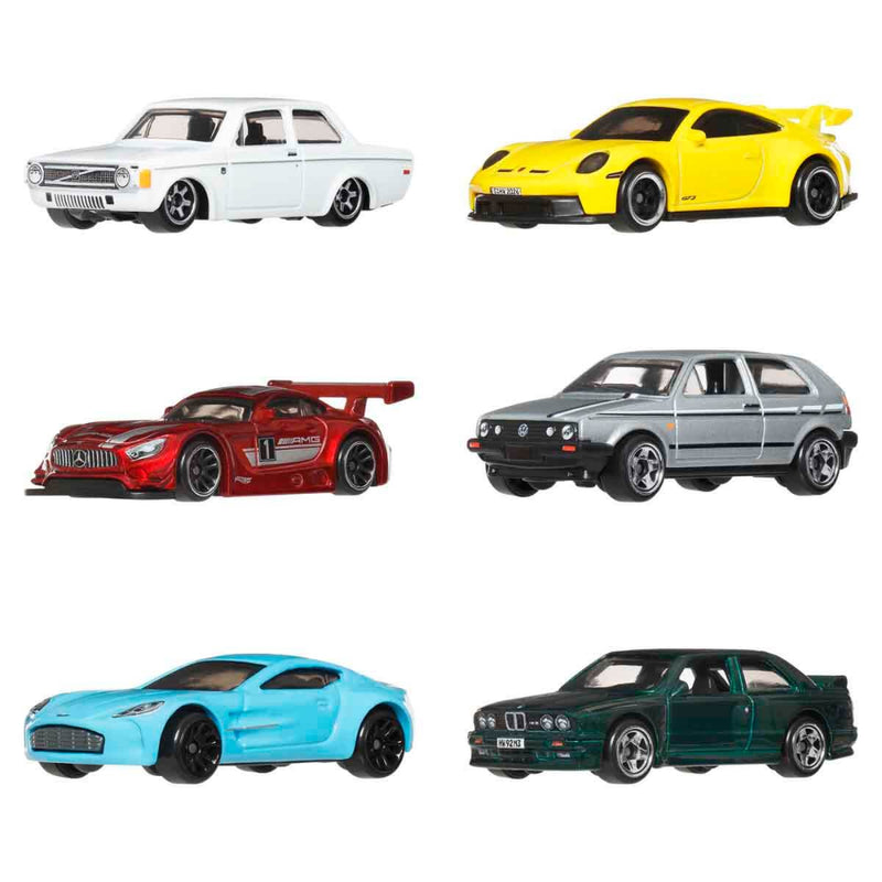 Hot Wheels 2026 Silver Series - Euro Style (Set of 6)+ Hot Wheels 2026 Team Transport 24 Honda Civic Type R Combo