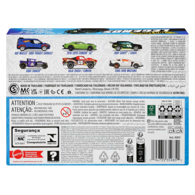 Hot Wheels 2026 Silver Series Legends Car Set Of 6 Legends Vehicles+Hot Wheels 2026 Team Transport 24 Honda Civic Type R Combo