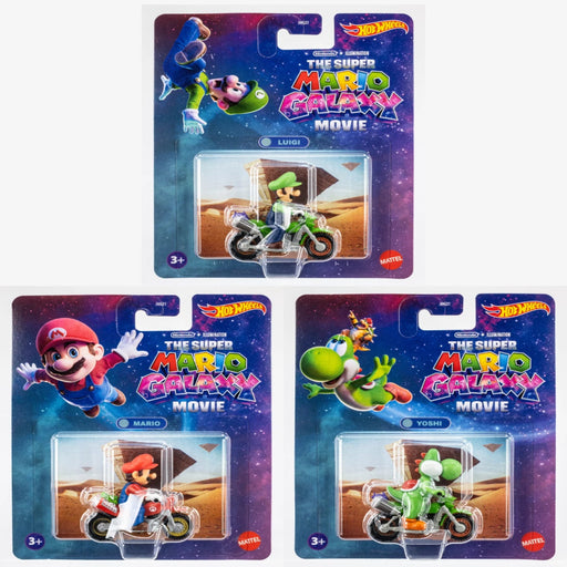 Hot Wheels 2026 Super Mario Galaxy Movie Vehicle - Set of 3