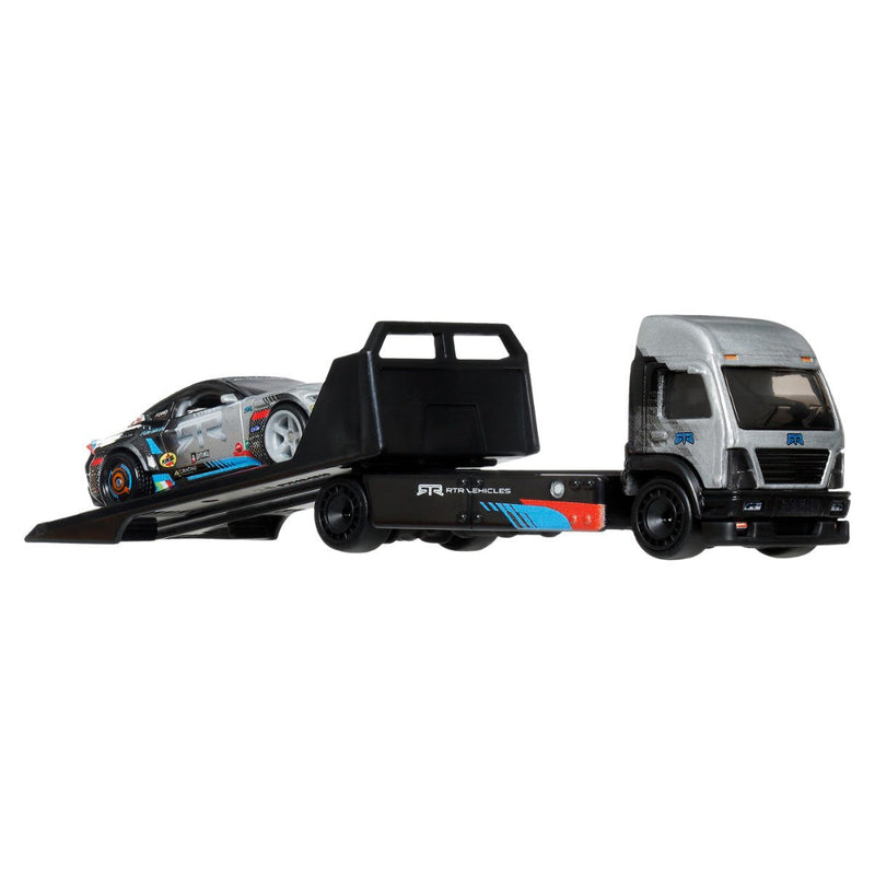 Hot Wheels 2026 Team Transport Combo Pack (24 Honda Civic Type R / Kousoku Camion De + 2024 Ford Mustang RTR Spec 5-FD Aero Lift Lift )