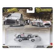 Hot Wheels 2026 Team Transport Combo Pack (24 Honda Civic Type R / Kousoku Camion De +# 89 , Mercedes-Benz 300 SLR & Renntransporter)
