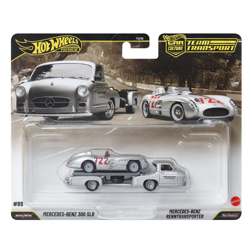 Hot Wheels 2026 Team Transport Combo Pack (24 Honda Civic Type R / Kousoku Camion De +# 89 , Mercedes-Benz 300 SLR & Renntransporter)