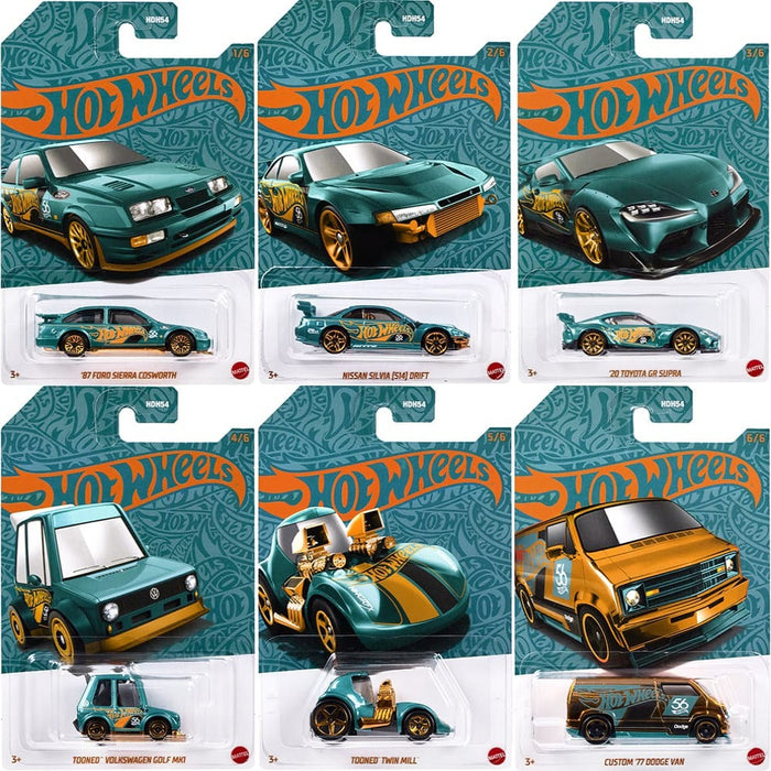 Hot Wheels 56th Anniversary 1:64 Scale Die-Cast Vehicle Pack Of