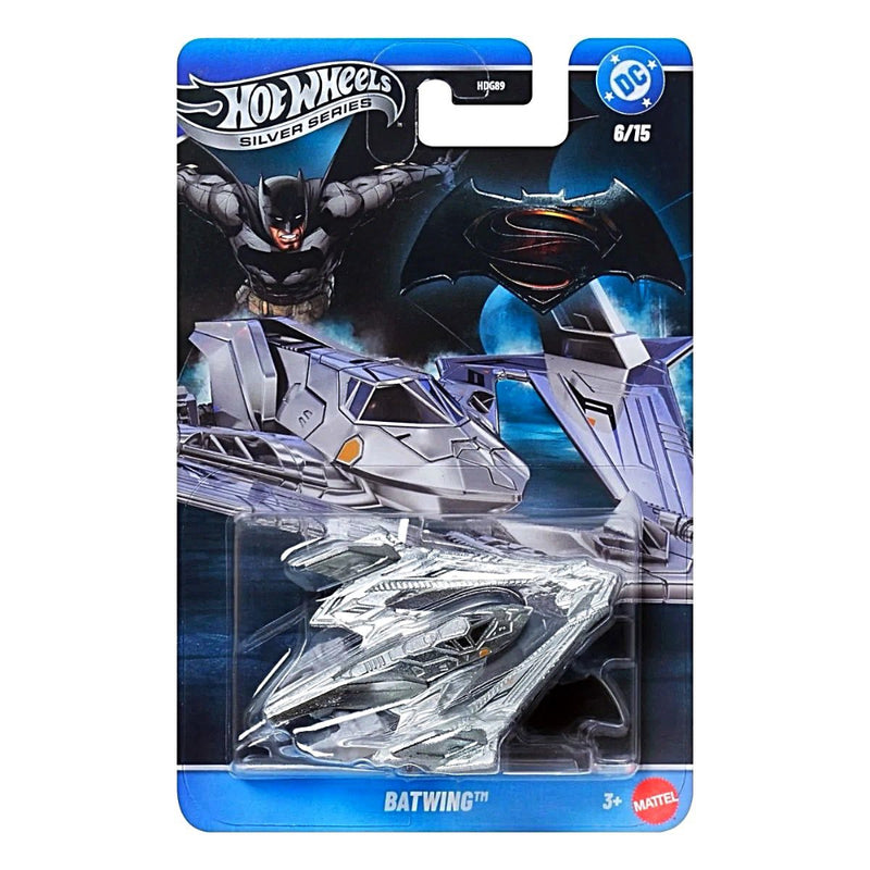 Hot Wheels Batman Silver Series Die-Cast Cars Set of 5