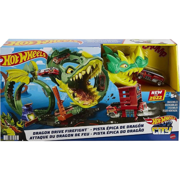Hot Wheels City Dragon Drive Firefight Playset — Toycra