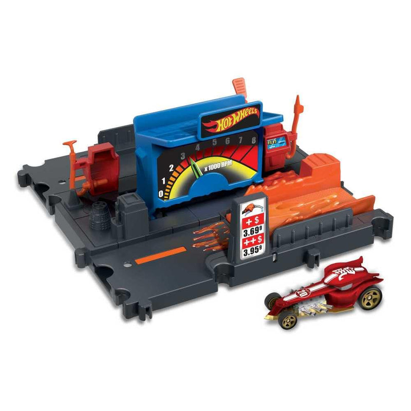 Hot Wheels City Gas Station Playset with 1 Car