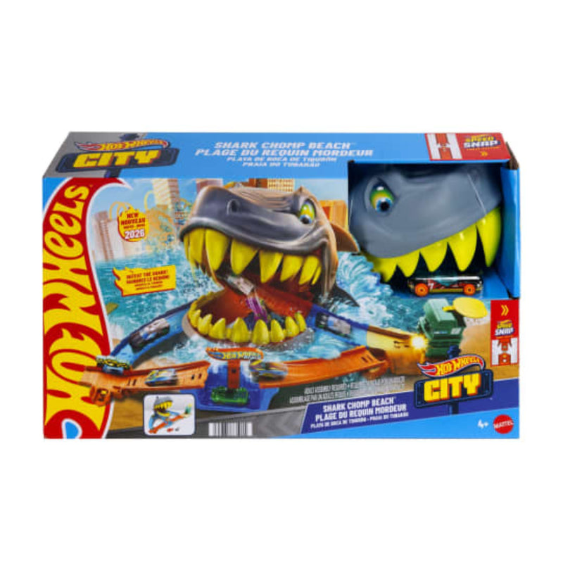 Hot Wheels City Shark Chomp Beach Playset