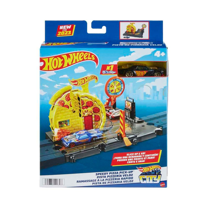 Hot Wheels City Track Set with 1 Toy Car
