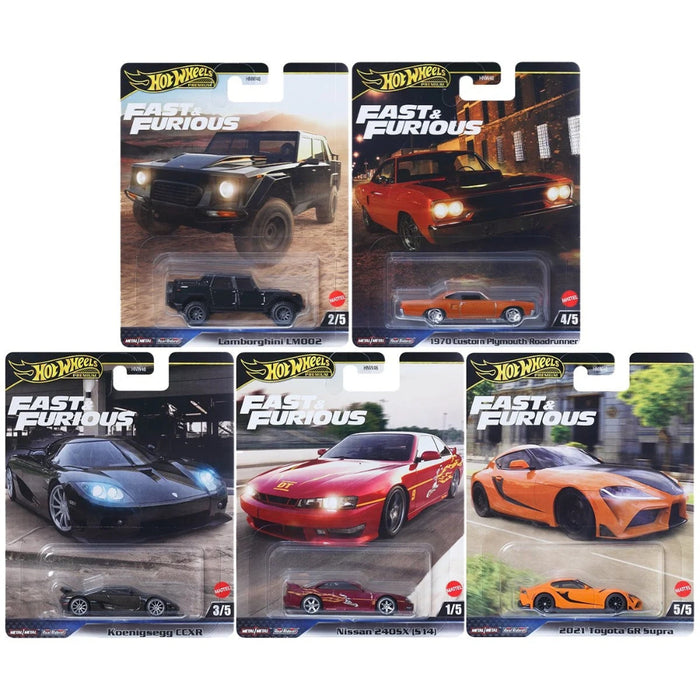Hot Wheels Fast and Furious 2025 Pack of 5-Vehicles-Hot Wheels-Toycra