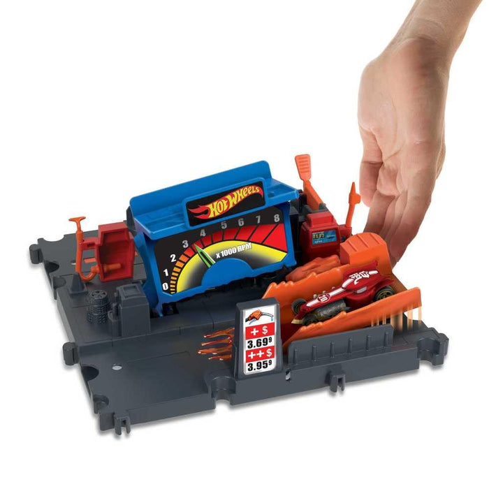 Hot Wheels Formula 1 5-Pack +Hot Wheels Fual Station Shift + Hot Wheels Speedy Pizza Pick-Up Combo Pack-Vehicles-Hot Wheels-Toycra