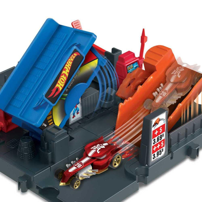 Hot Wheels Formula 1 5-Pack +Hot Wheels Fual Station Shift + Hot Wheels Speedy Pizza Pick-Up Combo Pack-Vehicles-Hot Wheels-Toycra