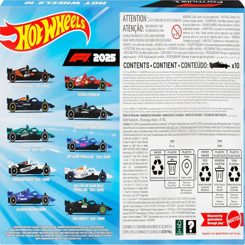 Hot Wheels Formula 1 Toy Cars