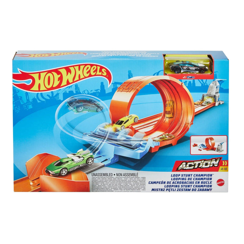 Hot Wheels Loop Stunt Champion Track Set