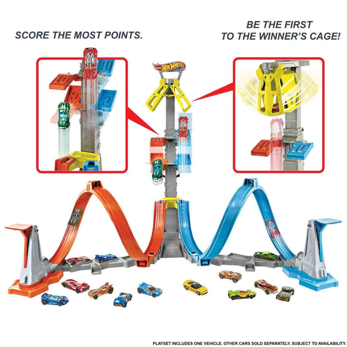 Hot Wheels Loop and Launch Play Set-Action & Toy Figures-Hot Wheels-Toycra
