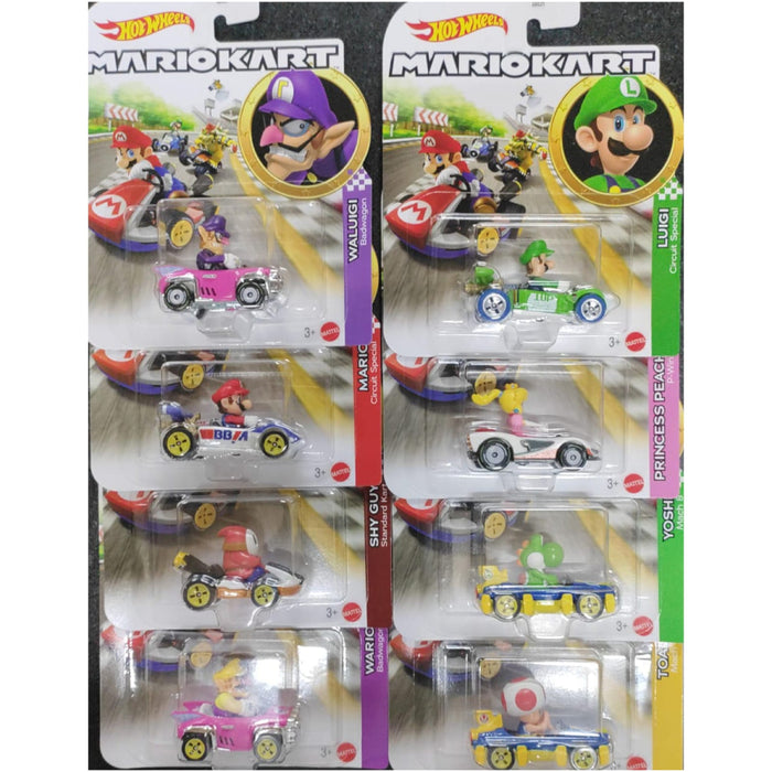 Hot Wheels Mario Kart 2025 Set of 8-Vehicles-Hot Wheels-Toycra