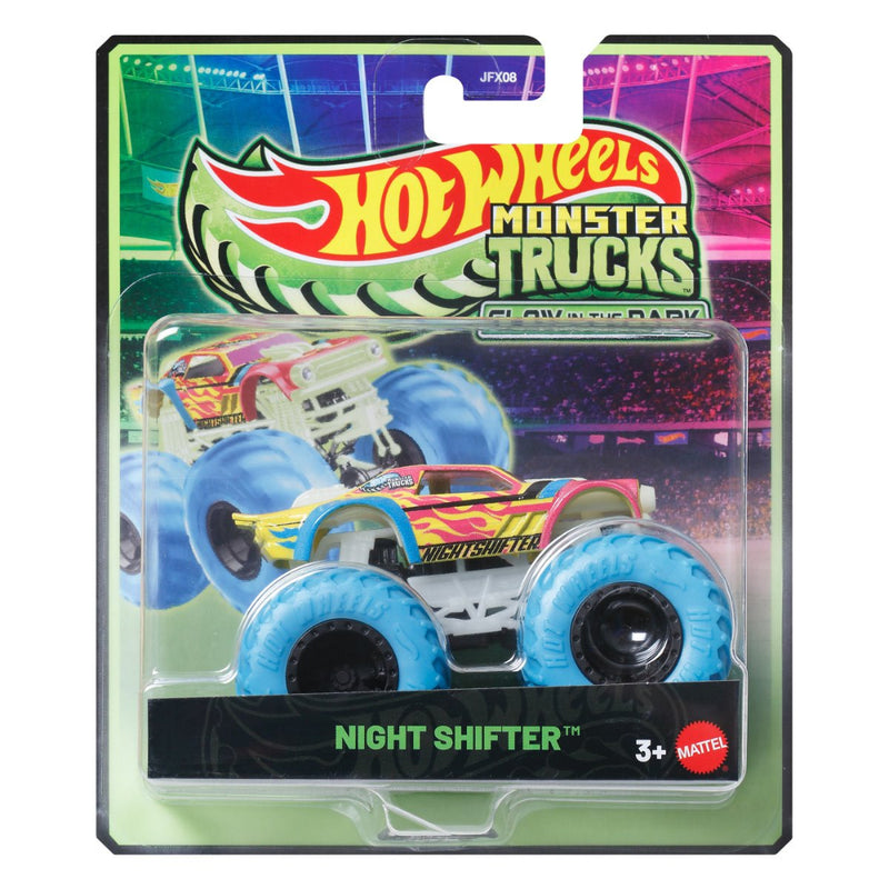 Hot Wheels Monster Trucks Glow in the Dark Vehicle- Set of 6