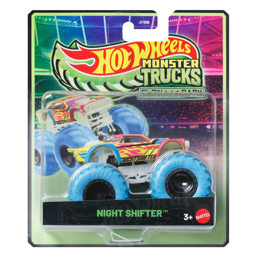 Hot Wheels Monster Trucks Glow in the Dark Vehicle- Set of 6-Vehicles-Hot Wheels-Toycra
