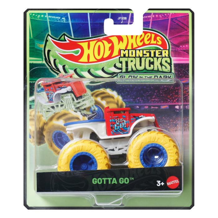 Hot Wheels Monster Trucks Glow in the Dark Vehicle- Set of 6-Vehicles-Hot Wheels-Toycra