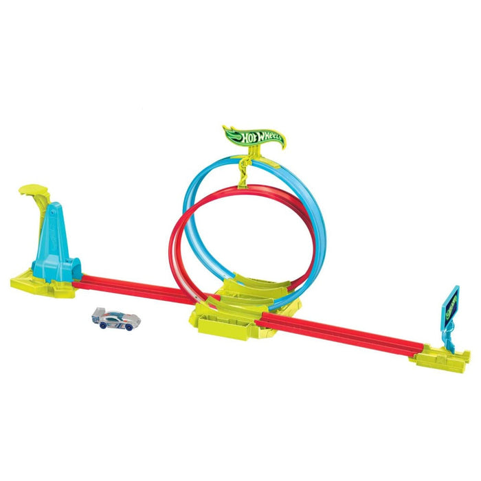 Hot Wheels Neon Speeders Laser Stunt Slamway Track Set — Toycra