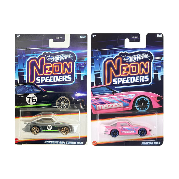Hot Wheels Neon Speeders Set of 2-Vehicles-Hot Wheels-Toycra