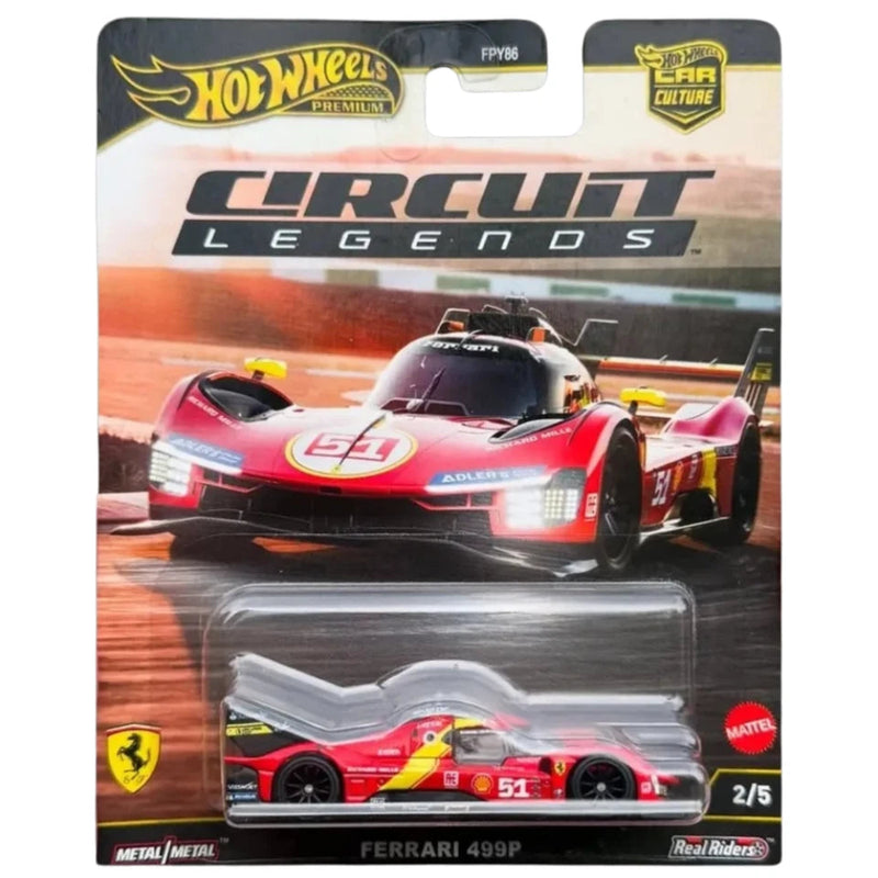 Hot Wheels Premium 2025 Circuit Legends -Set of 5